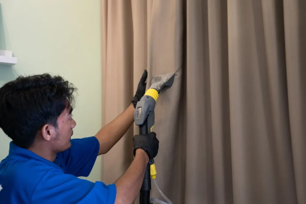 blackout curtain cleaning