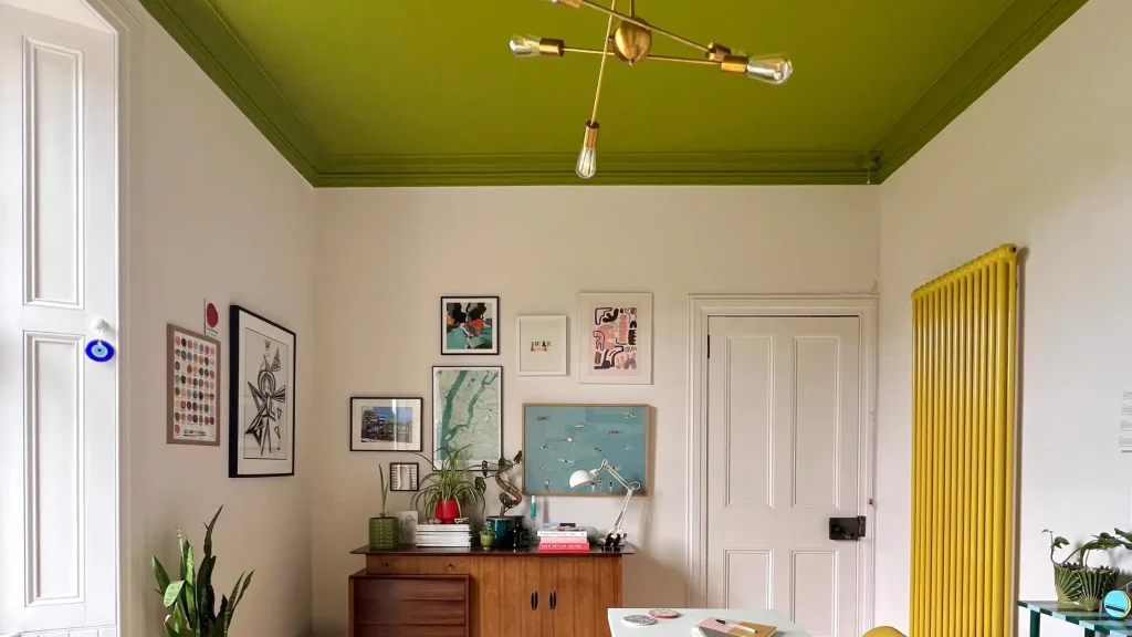 painted ceiling